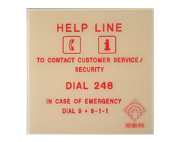 Emergency Panel Sign